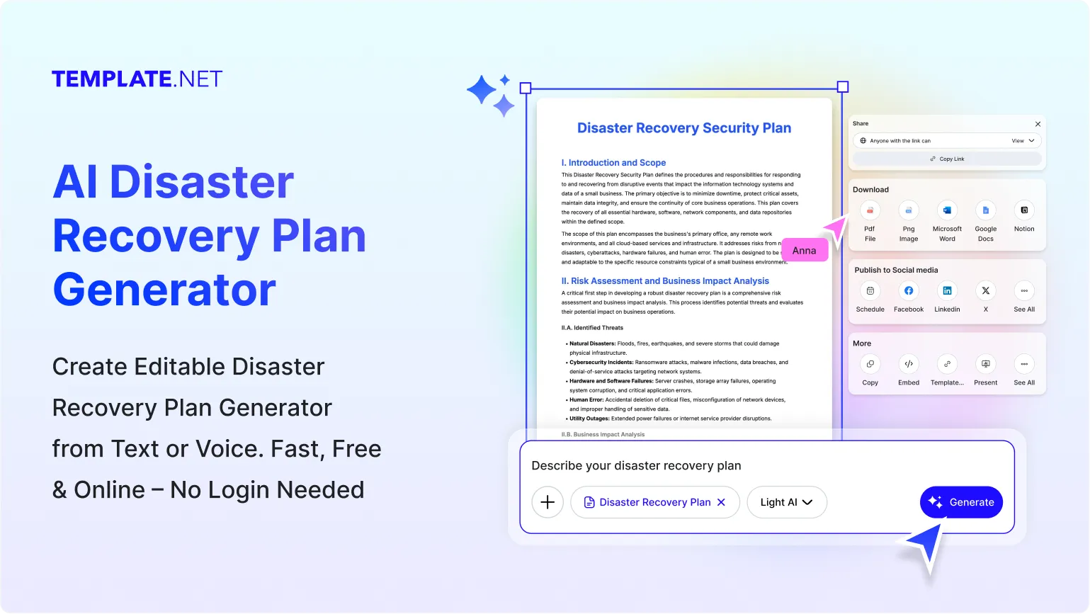 Free AI Disaster Recovery Plan Generator, AI Disaster Recovery Plan Maker Online [ No Signup ]